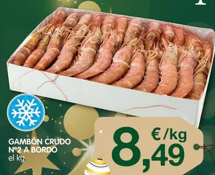 Oferta de Gambon Crudo N°2 A Bordo por 8,49€ en CashDiplo