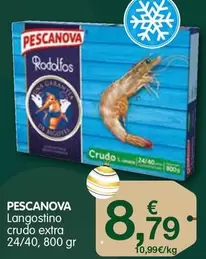 Oferta de Pescanova - Langostino Crudo Extra por 8,79€ en CashDiplo