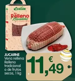 Oferta de Jucarne - Vena Rellena Relleno Tradicional O De Frutos Secos por 11,49€ en CashDiplo