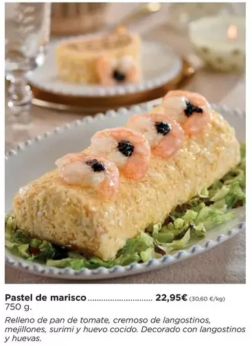 Oferta de Pan - Pastel De Marisco por 22,95€ en Supercor