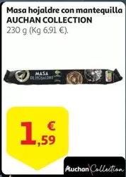 Oferta de Auchan - Collection Masa Hojaldre Con Mantequilla por 1,59€ en Alcampo