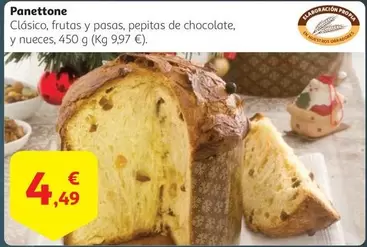 Oferta de Panettone por 4,49€ en Alcampo