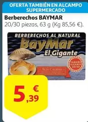 Oferta de BayMar - Berberechos por 5,39€ en Alcampo