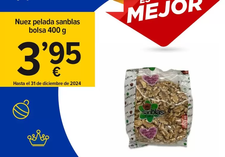 Oferta de Seco - Nuez Pelada Sanblas por 3,95€ en Cash Fresh