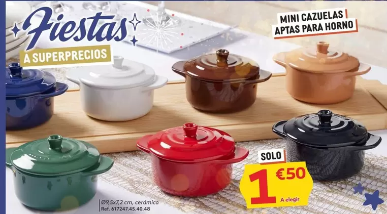 Oferta de Mini Cazuelas I Apitas Para Horno por 1,5€ en GiFi