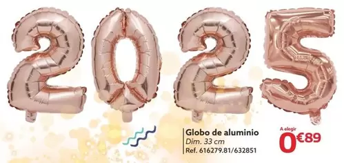 Oferta de Globo De Aluminio por 0,89€ en GiFi