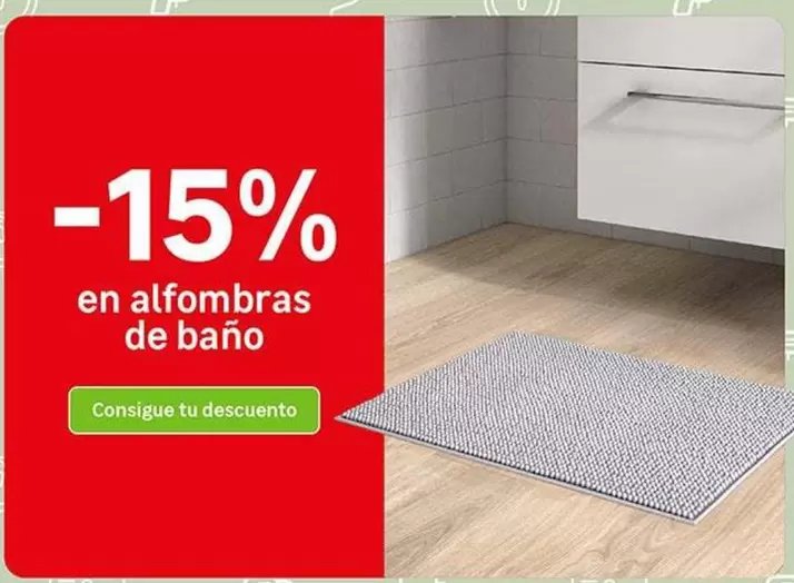 Oferta de Alfombras De Baño en Leroy Merlin