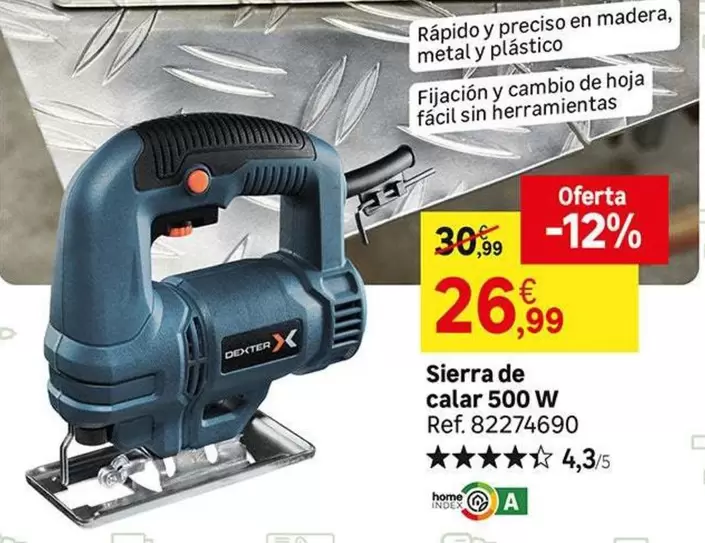 Oferta de Sierra De Calar 500 W por 26,99€ en Leroy Merlin