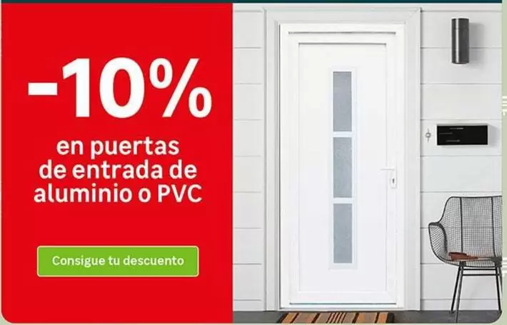 Oferta de En Puertas De Entrada De Aluminio O Pvc en Leroy Merlin