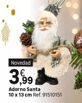 Oferta de Adorno Santa por 3,99€ en Leroy Merlin