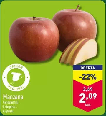 Oferta de Manzana por 2,09€ en ALDI