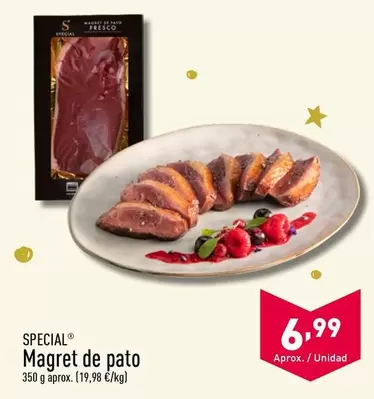 Oferta de Special - Magret De Pato por 6,99€ en ALDI