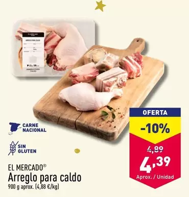 Oferta de El Mercado - Arreglo Para Caldo por 4,39€ en ALDI