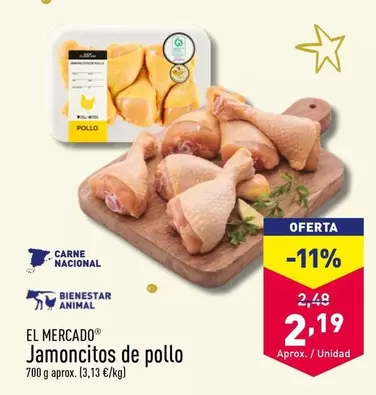 Oferta de Jamoncitos De Pollo por 2,19€ en ALDI