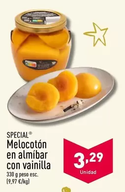 Oferta de Special - Melocoton En Almibar Con Vainilla por 3,29€ en ALDI