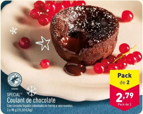 Oferta de Special - Coulant De Chocolate por 2,79€ en ALDI