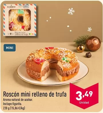 Oferta de Roscon Mini Relleno De Trufa por 3,49€ en ALDI