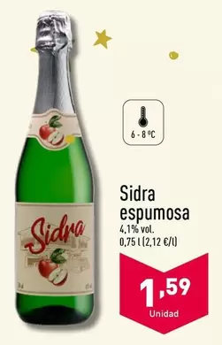 Oferta de Sidra Espumosa por 1,59€ en ALDI