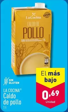 Oferta de La Cocina - Caldo De Pollo por 0,69€ en ALDI