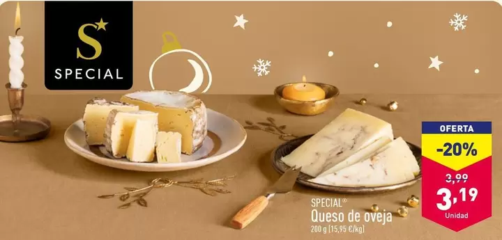 Oferta de Special - Queso De Oveja por 3,19€ en ALDI