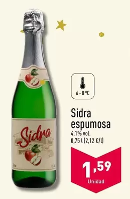 Oferta de Sidra Espumosa por 1,59€ en ALDI