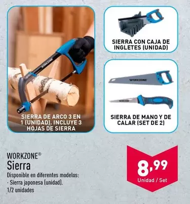 Oferta de Workzone - Sierra por 8,99€ en ALDI