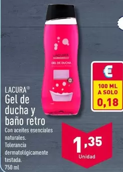 Oferta de Lacura - Gel De Ducha Y Baño Retro por 1,35€ en ALDI