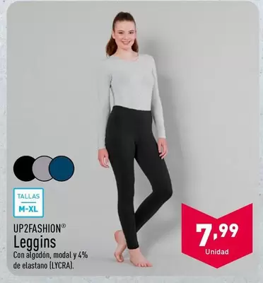 Oferta de Up2fashion - Leggins por 7,99€ en ALDI