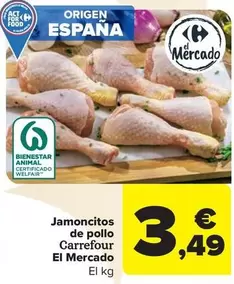 Oferta de Carrefour - Jamoncitos De Pollo El Mercado por 3,49€ en Carrefour Market