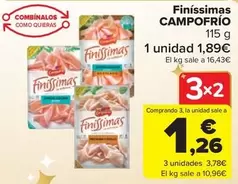 Oferta de Campofrío - Finissimas por 1,89€ en Carrefour Market