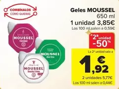 Oferta de Moussel - Geles por 3,85€ en Carrefour Market