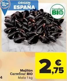 Oferta de Carrefour - Mejillón Bio por 2,75€ en Carrefour Market