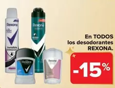 Oferta de Rexona - En Todos Los Desodorantes en Carrefour Market