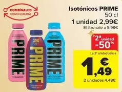 Oferta de Prime - Isotonicos por 2,99€ en Carrefour Market