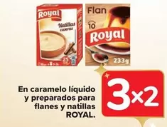 Oferta de Royal - En Caramelo Liquido Y Preparados Para Flanes Y Natillas en Carrefour Market