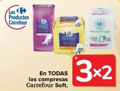 Oferta de Carrefour Soft - En Todas Las Compresas  en Carrefour Market