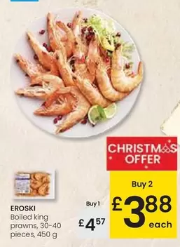 Oferta de Eroski - Bolled King Prawns por 4,57€ en Eroski