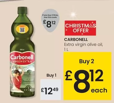 Oferta de Carbonell - Extra Virgin Olive Oil por 12,49€ en Eroski