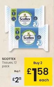 Oferta de Scottex - Tissues por 2,11€ en Eroski