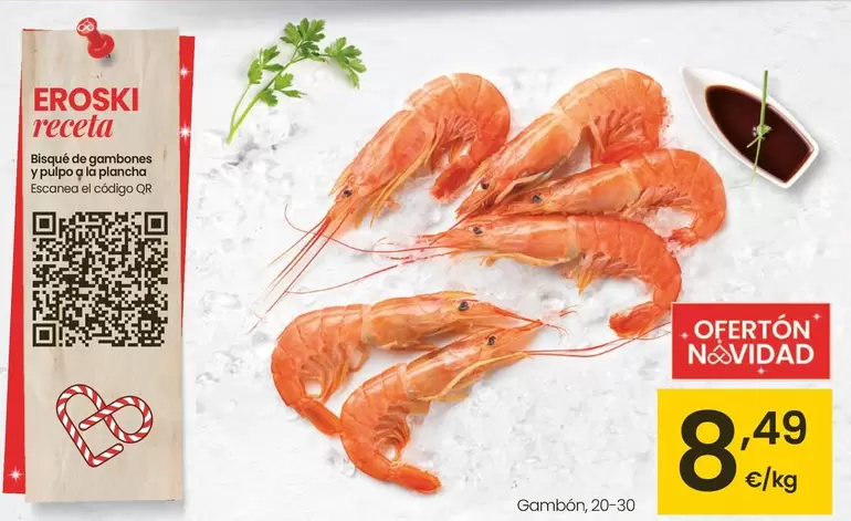 Oferta de Gambon por 8,49€ en Eroski