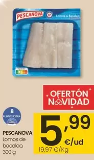 Oferta de Pescanova - Lomos De Bacalao por 5,99€ en Eroski