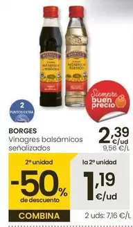 Oferta de Borges - Vinagres Balsámicos por 2,39€ en Eroski