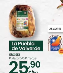 Oferta de Eroski - Paleta D.O.P. Teruel por 25,9€ en Eroski