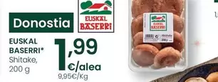 Oferta de Euskal Baserri - Shitake por 1,99€ en Eroski