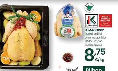 Oferta de Lumagorri - Pollo Limpio Eusko Label por 8,75€ en Eroski