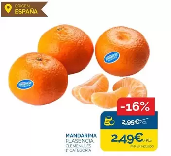 Oferta de Origen - Mandarina por 2,49€ en Supermercados La Despensa