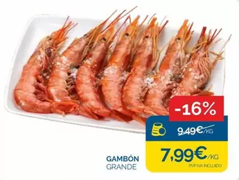 Oferta de Gambón Grande por 7,99€ en Supermercados La Despensa