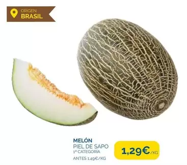 Oferta de Origen - Melón por 1,29€ en Supermercados La Despensa