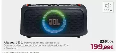 Oferta de JBL - Altavoz por 199,99€ en El Corte Inglés