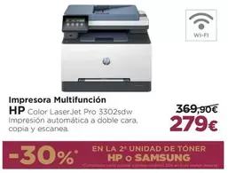 Oferta de HP - Impresora Multifunción por 279€ en El Corte Inglés